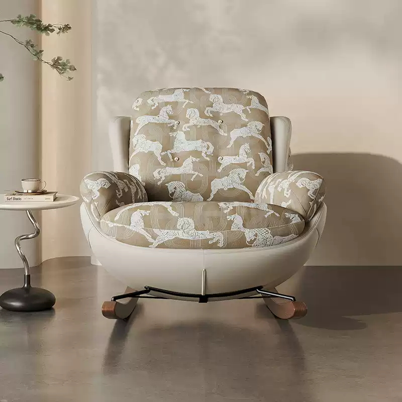 Designer patented flying pigeon rocking chair Italian style simple recliner balcony home lazy sofa